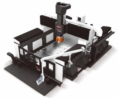 Широкоуниверсальный портальный пятиосевой обрабатывающий центр с подвижным мостом AWEA MEGA 5 G3030